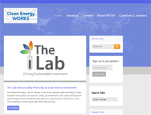 Tablet Screenshot of cleanenergyworks.org